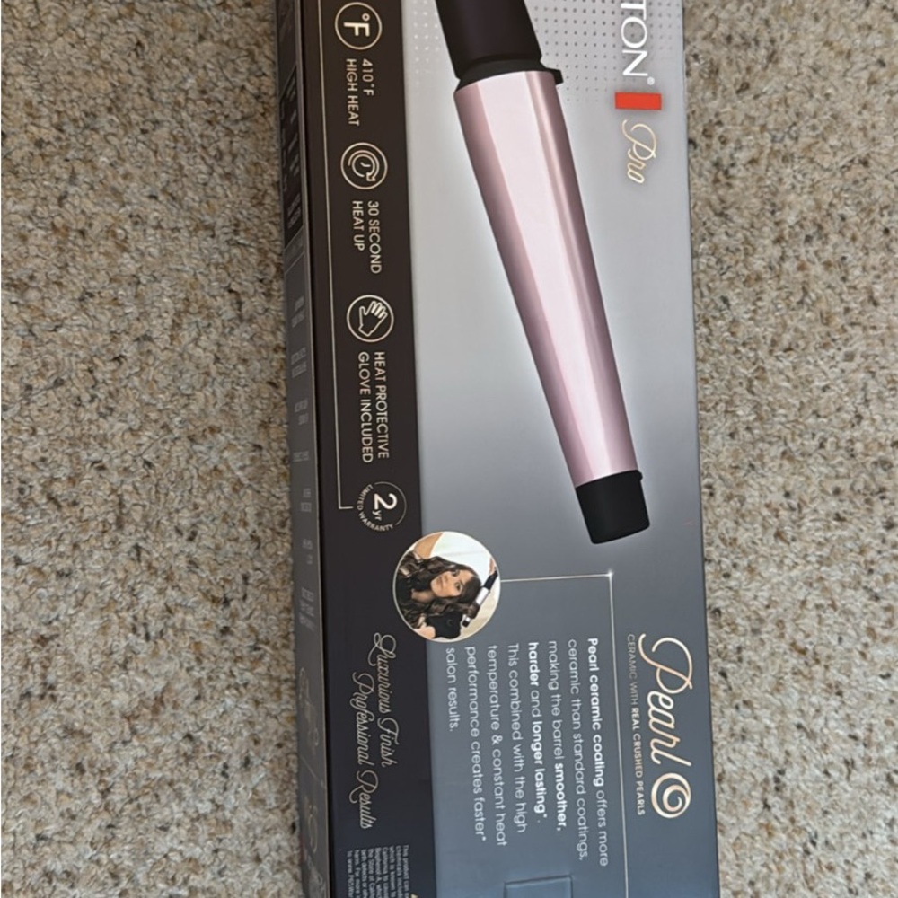 Remington Pro Pearl Ceramic Curling Wand - Pink